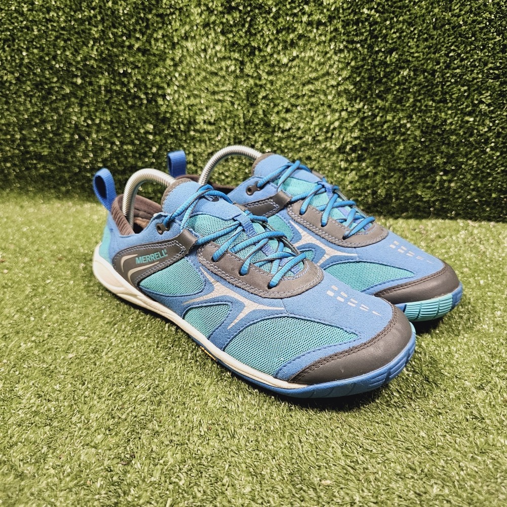 Merrell Glove Dash Apollo Blue Athletic Barefoot Running Shoes Womens Size‎ 9.5